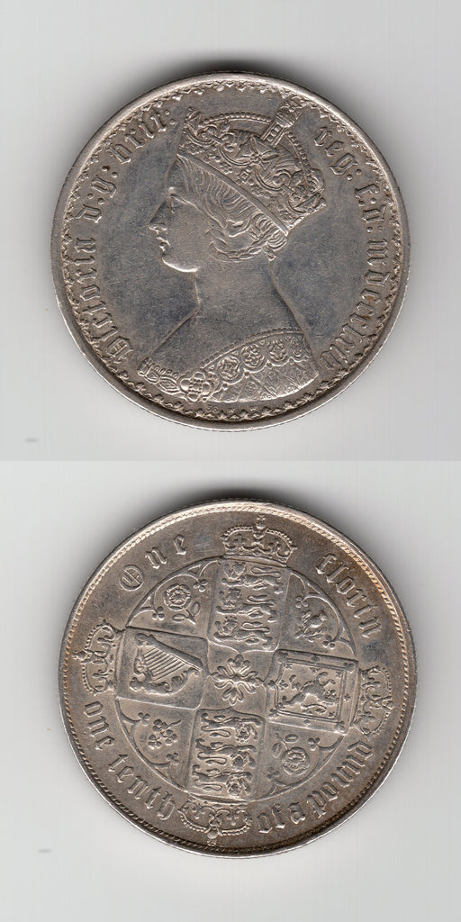 1864 Victoria  Florin AUNC