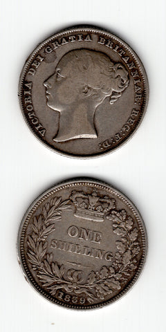 1839 Shilling GF/AVF