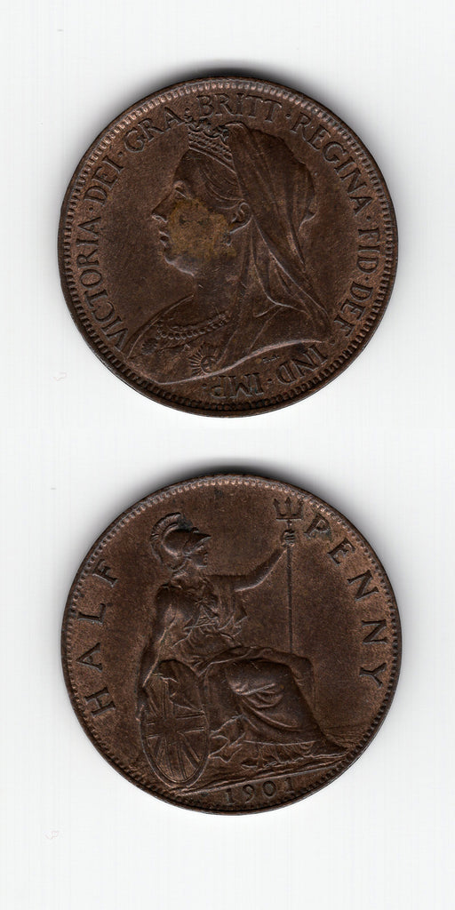 1901 Halfpenny EF