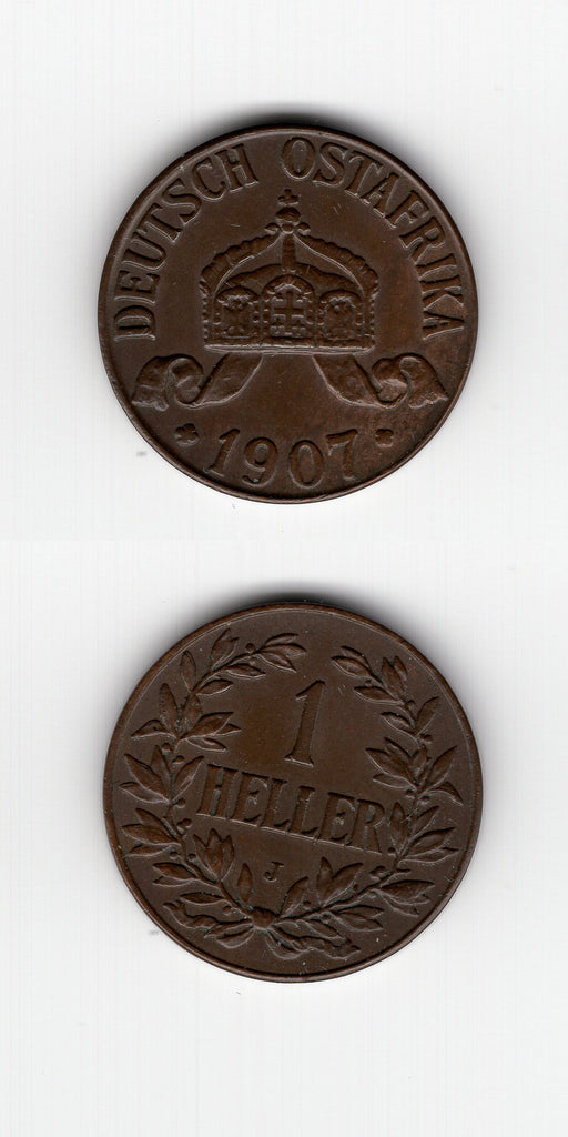 1907J German East Africa Heller AUNC