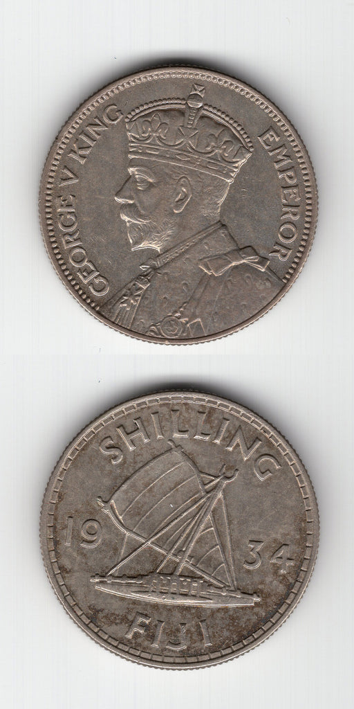 1934 Fiji Shilling AUNC