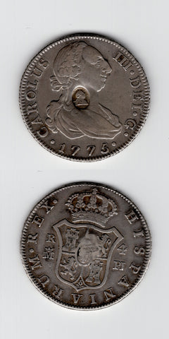 1797/99 Bank of England Oval C/M Half Dollar GVF