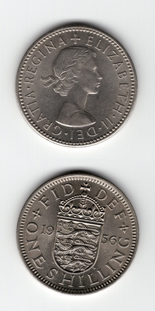 1956 E Shilling UNC