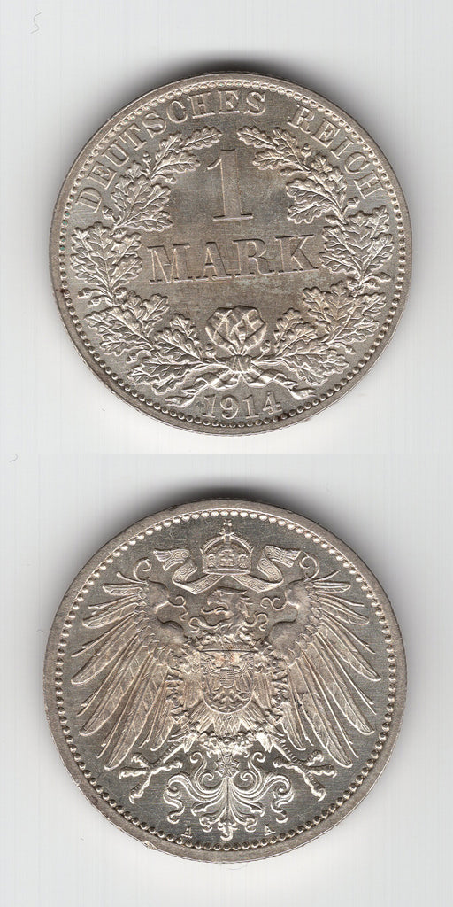 1914 A Germany Silver Mark BU/UNC