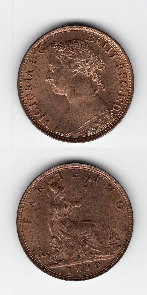 1890 Farthing BU
