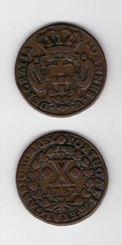 1737 Portugal 10 Reis AVF