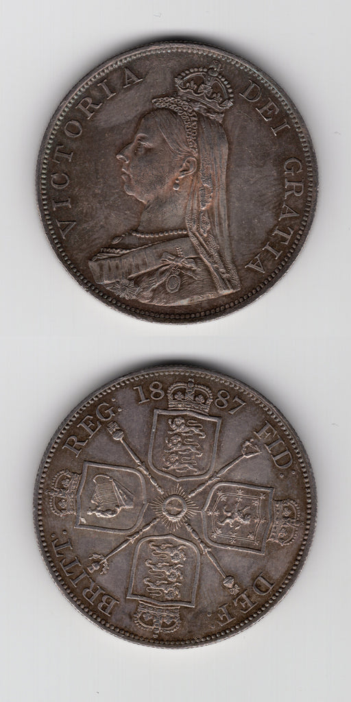 1887 A Double Florin UNC