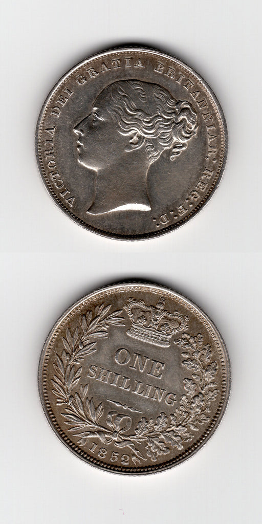 1852 Shilling UNC