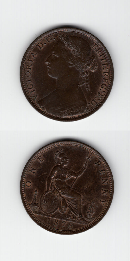 1878 Penny AUNC/UNC