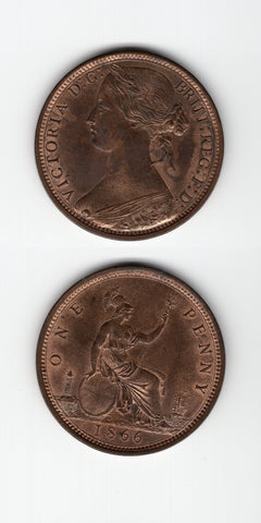 1866 Penny UNC
