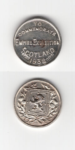 1938 Scotland 20 mm Silver Medallion GVF