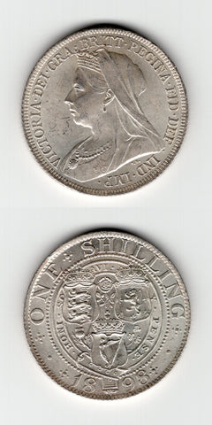 1898 Shilling AUNC/BU
