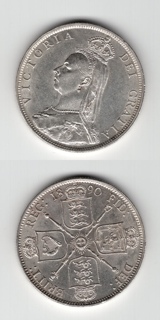1890 Florin AUNC/BU