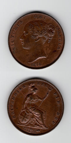 1846 OT Penny AUNC