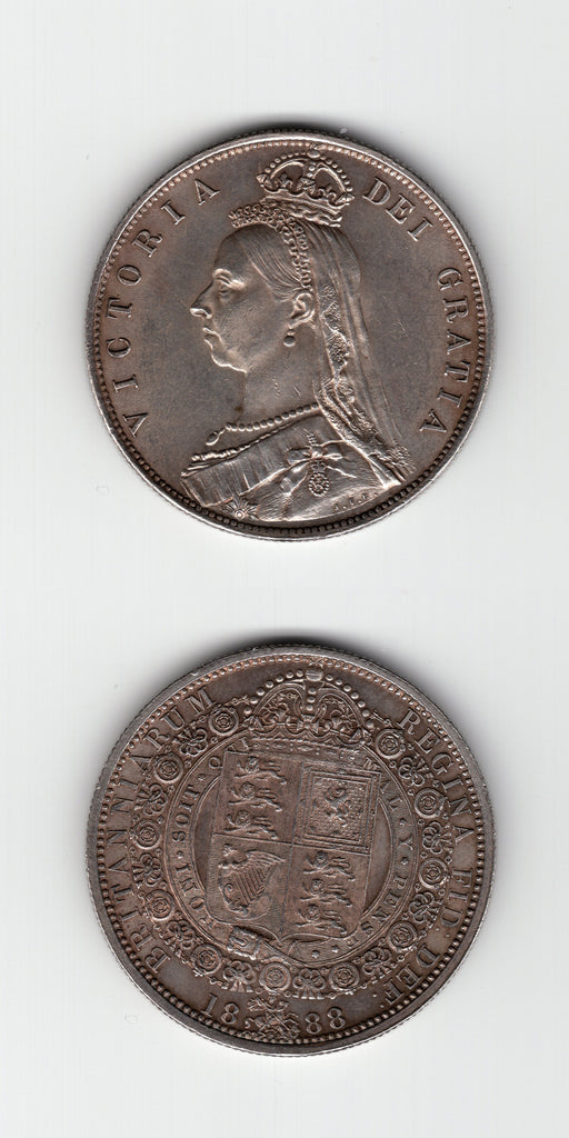 1888 Halfcrown AUNC