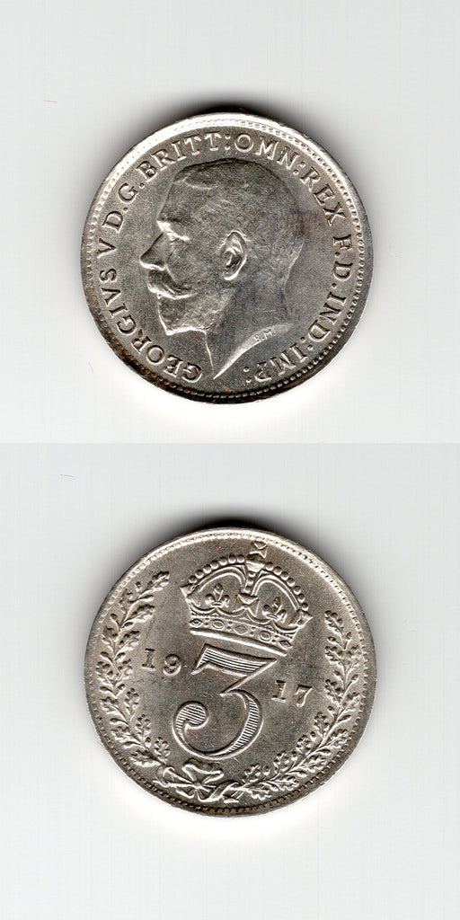1917 Threepence BU
