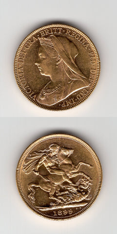 1899 M Sovereign AUNC