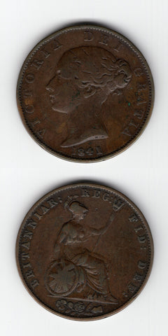 1841 Halfpenny GF