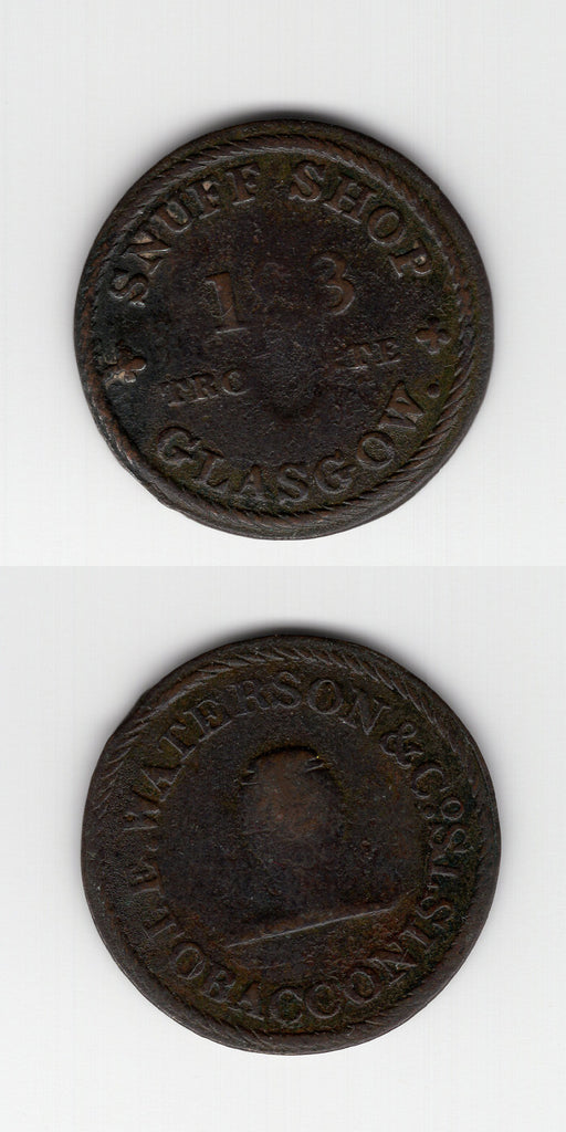 1800 C Glasgow Farthing Waterson & Co F