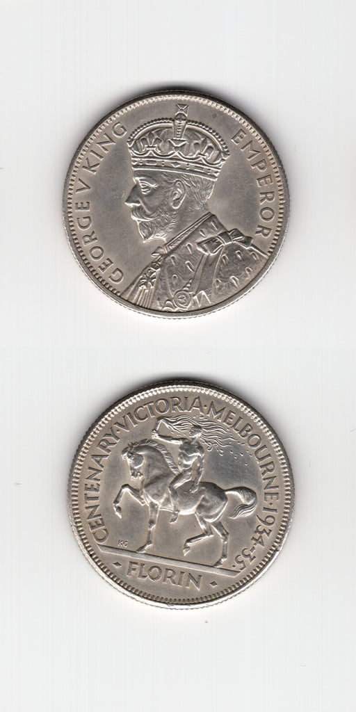 1934 Australia Florin UNC