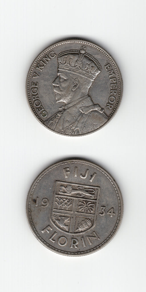 1934 Fiji Florin VF