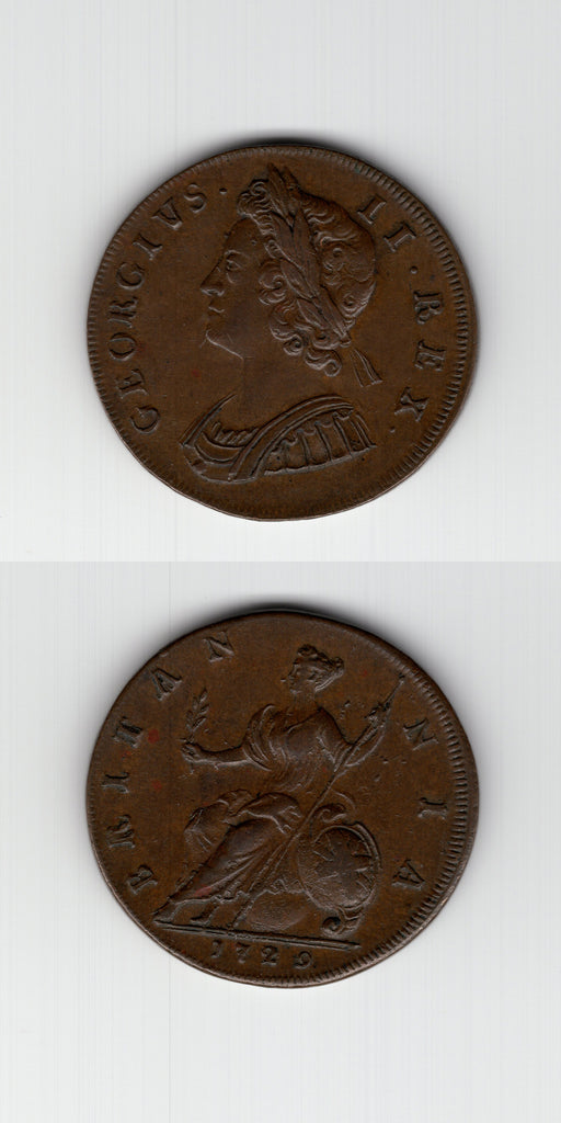 1729 Halfpenny GVF