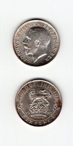 1920 Sixpence UNC