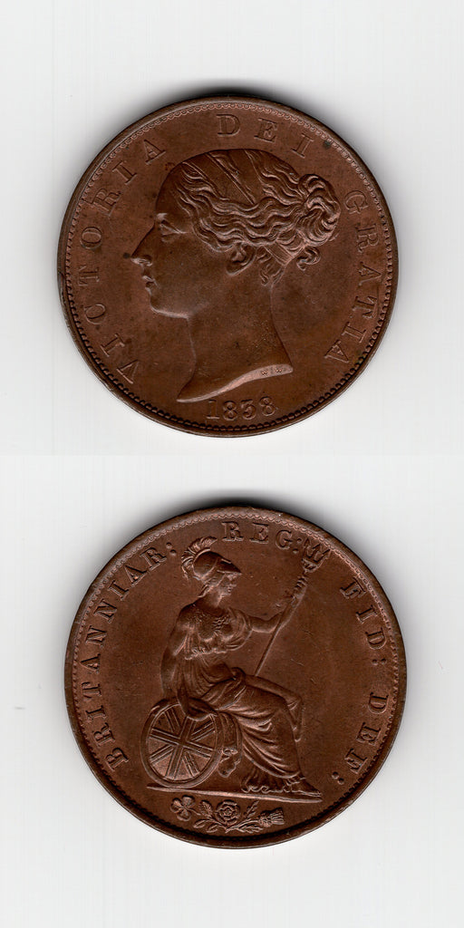 1838 Halfpenny UNC