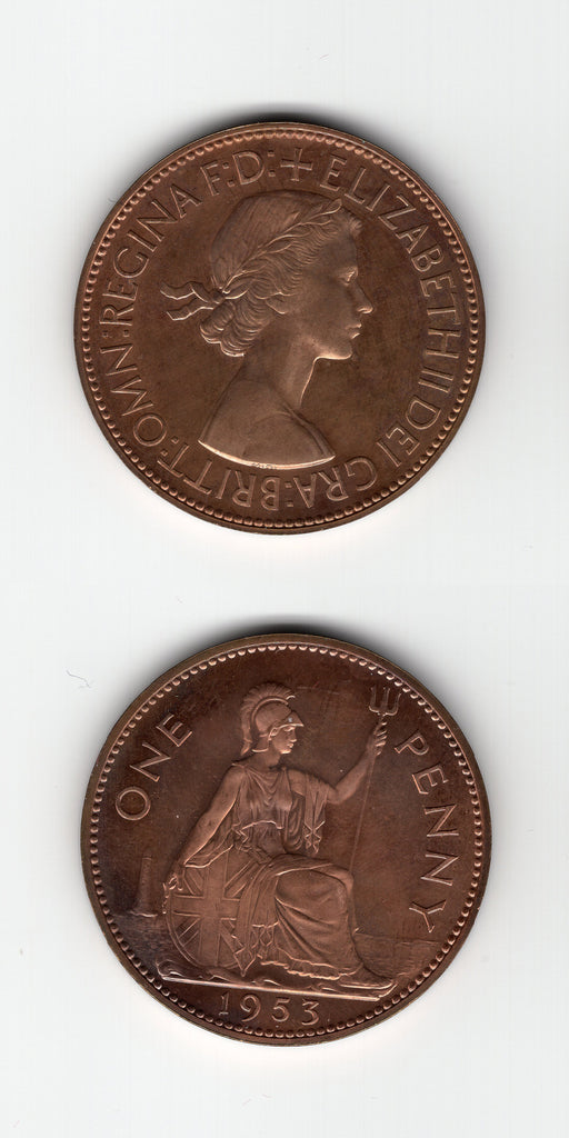 1953 Proof Penny FDC