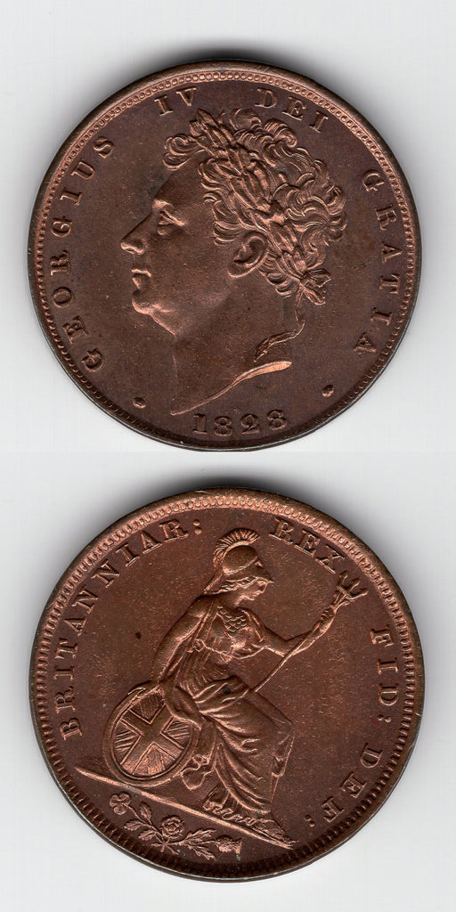 1828 Farthing UNC
