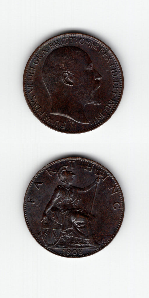 1908 Farthing UNC