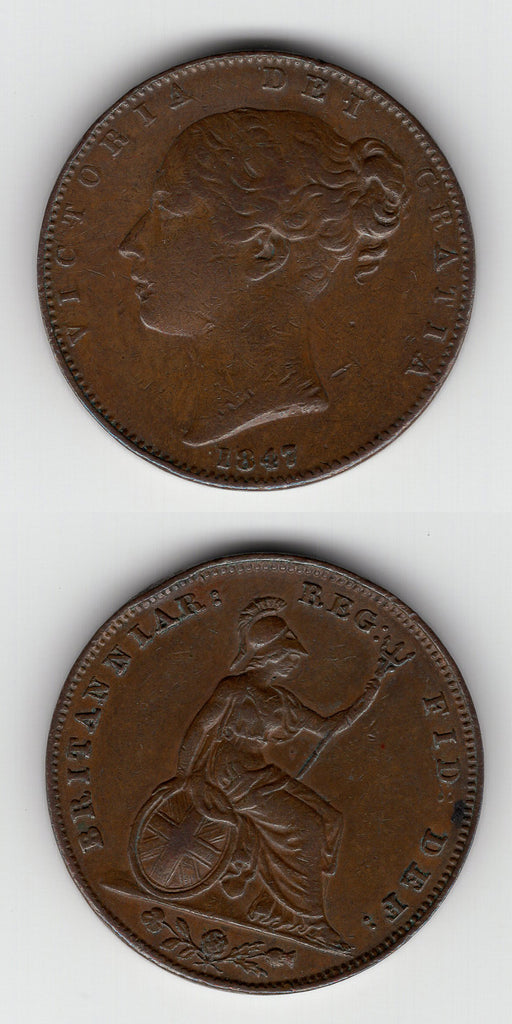 1847 Farthing VF
