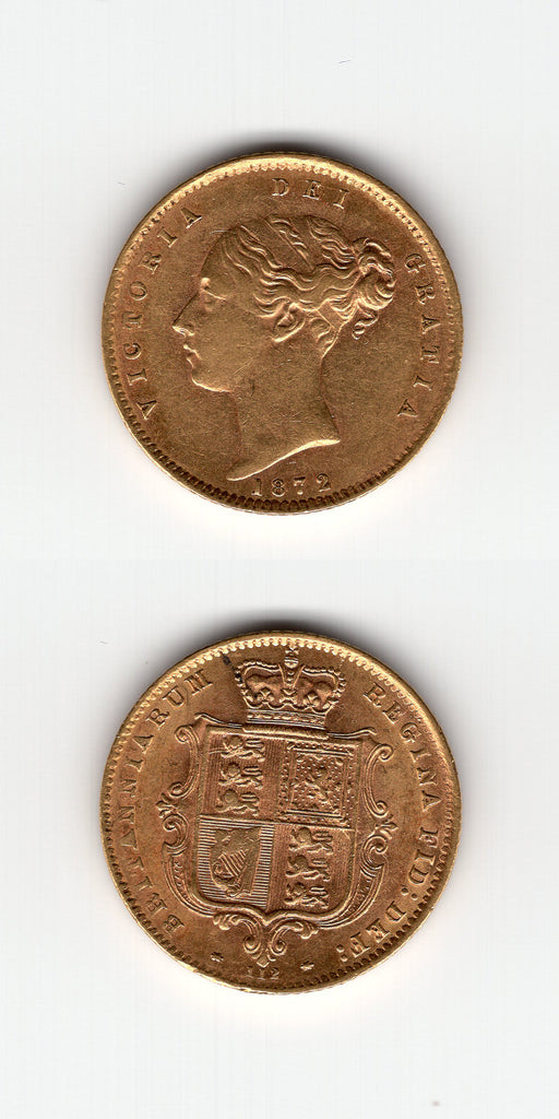 1872 Half Sovereign AEF