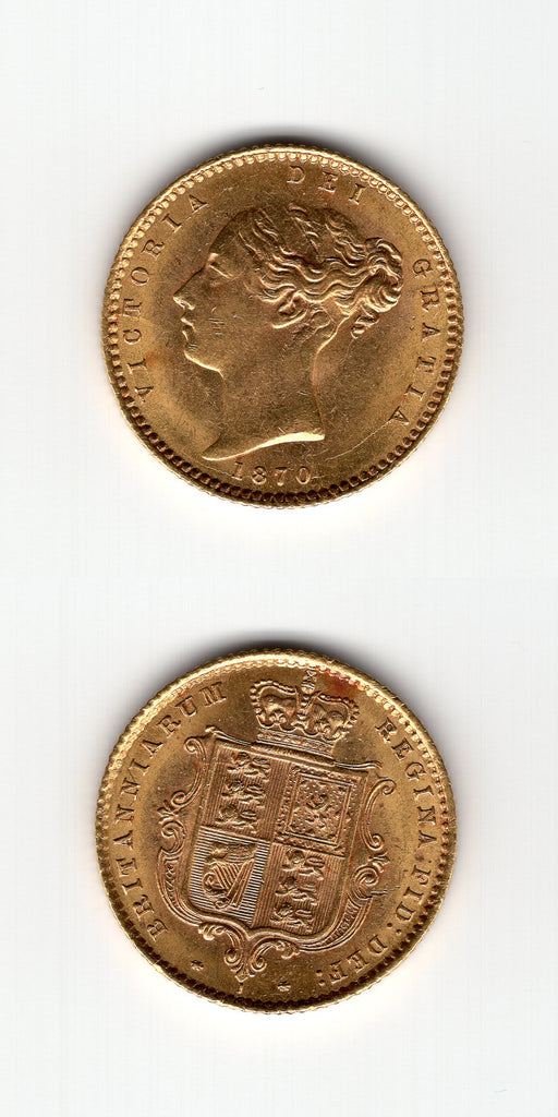 1870 Half Sovereign AEF/EF