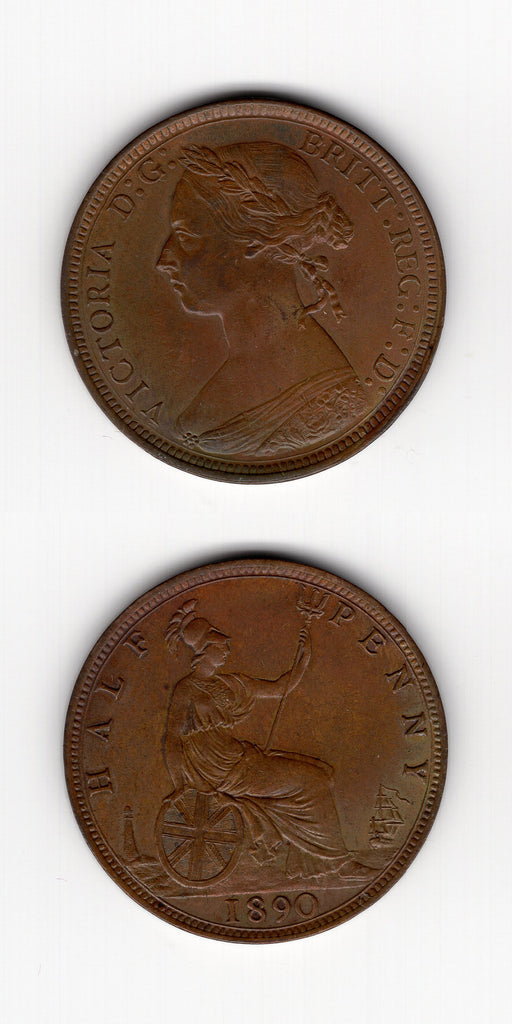 1890 Halfpenny UNC