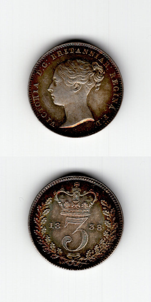 1838 Threepence UNC
