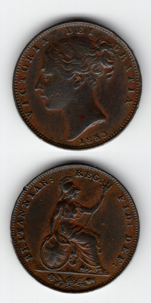 1853 Farthing GVF