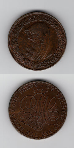 1787 Anglesey Parrys Mine Penny AUNC