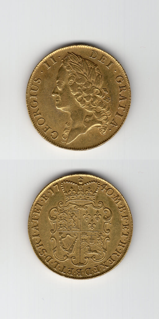1740 George 11 Gold Two Guineas VF+
