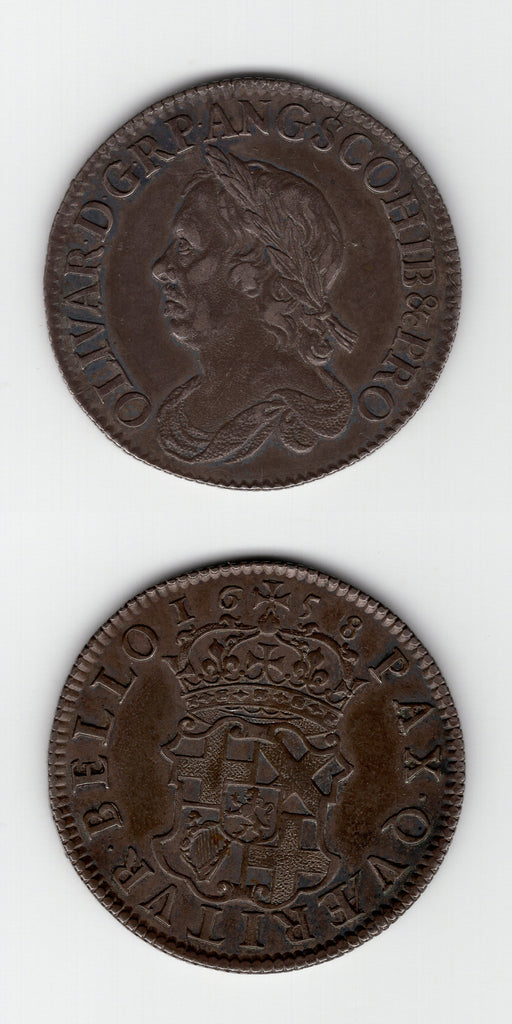1658 Oliver Cromwell Shilling AEF/EF