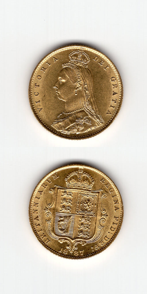 1887 Jubilee Head Half Sovereign GEF