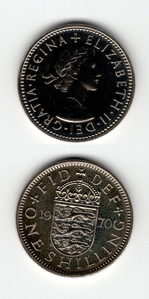 1970 Proof English Shilling FDC