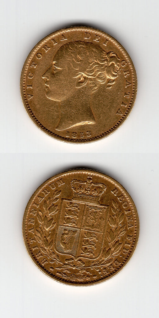1853 F over E in DEF Shield Sovereign GF