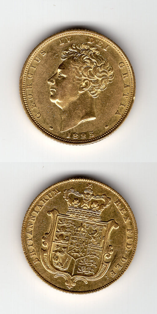 1825 Bare Head Sovereign AEF