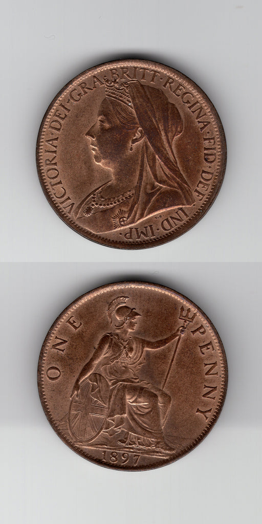 1897 Penny UNC/BU