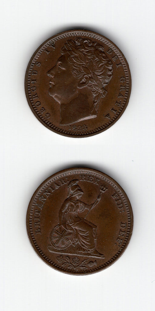 1828 Copper Proof 1/2 of 1/4d UNC