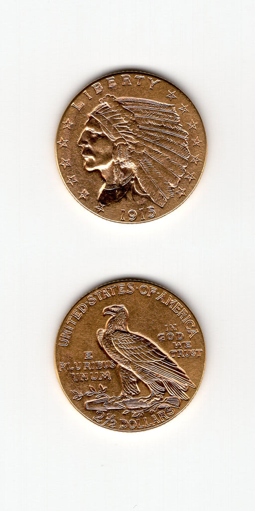 1915 USA Gold 2 1/2 Dollars GEF