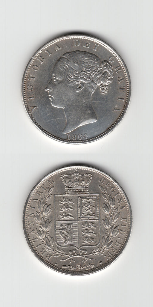 1884 Halfcrown AUNC