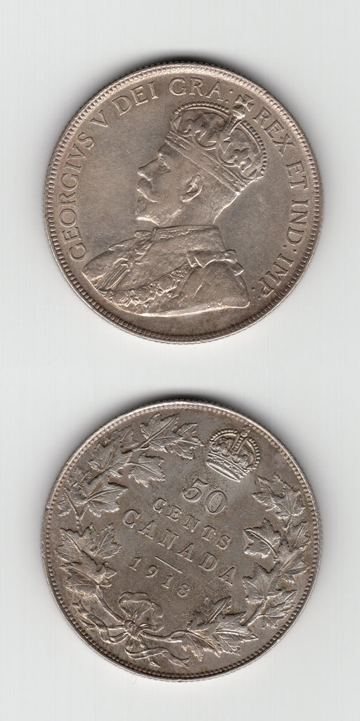 1918 Canada 50 Cents GVF