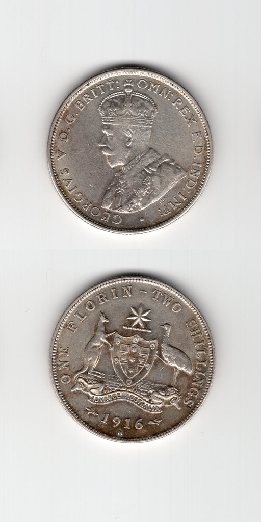 1916 M Australia Florin EF